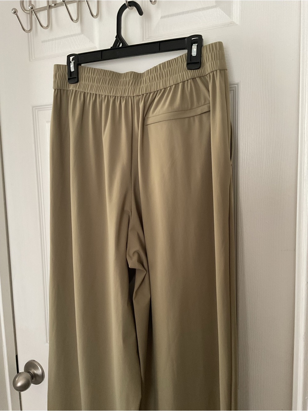 Athleta Women’s Size 10 Olive Green Wide Leg Stretch Pants Pull On - Picture 5 of 14